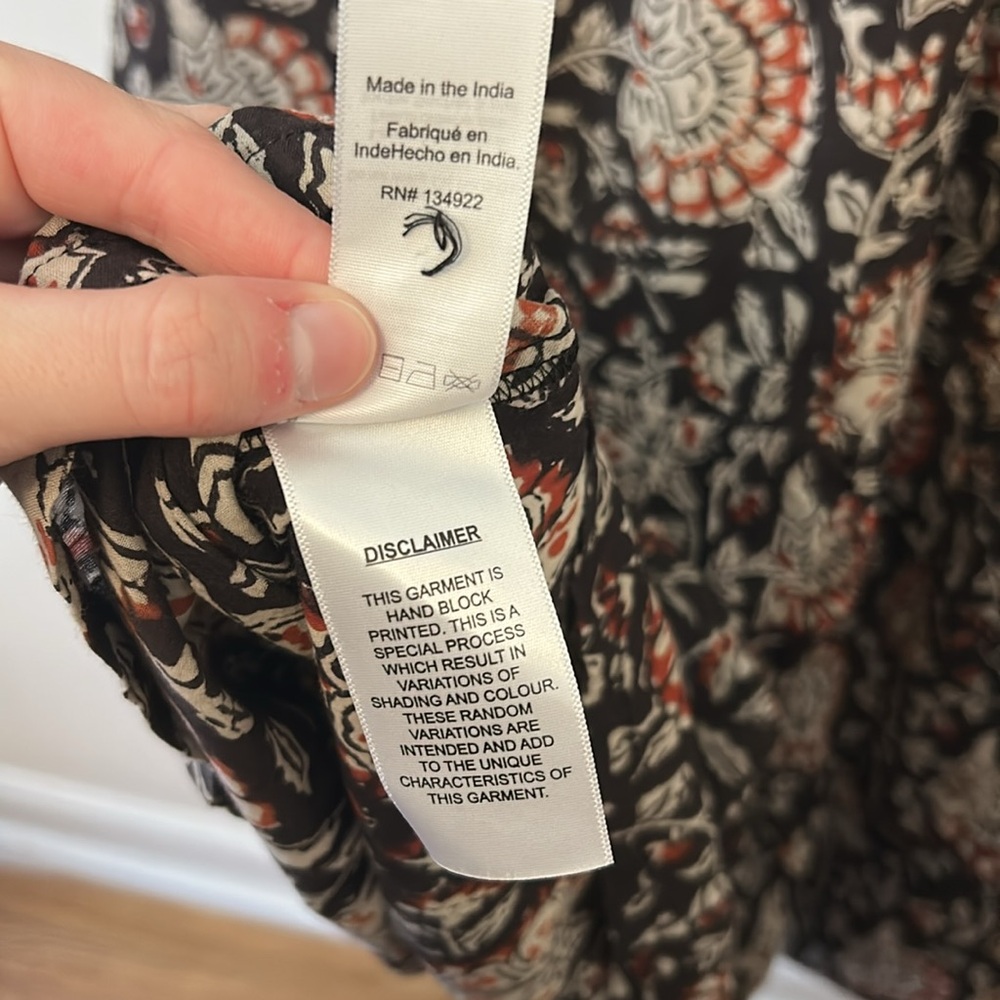 Emerson Fry India Collection Hand Block Printed Frances Dress - Picture 9 of 9